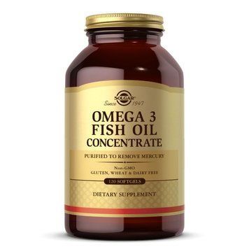 Solgar Omega 3 Fish Oil Concentrate, 120 капсул CN4869 фото