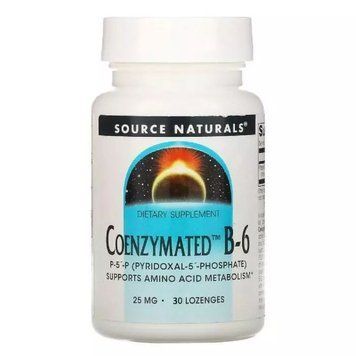 Source Naturals Coenzymated Vitamin B6 25 mg, 30 льодяників CN12561 фото
