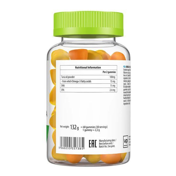 Omega 3 + DHA 60 gummies (Повреждена банка) 2024-11-0390 фото