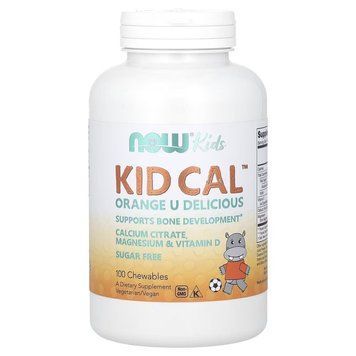 NOW KID Cal, 100 жевательных таблеток CN3627 фото