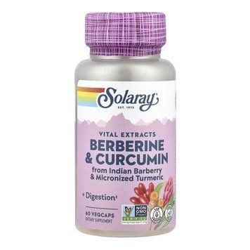 Berberine & Curcumin 600mg - 60 vcaps 2023-10-7734 фото