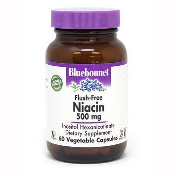Bluebonnet Nutrition Niacin Flush-Free 500 mg, 60 капсул CN5159 фото