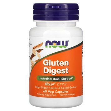 NOW Gluten Digest, 60 вегакапсул CN11512 фото