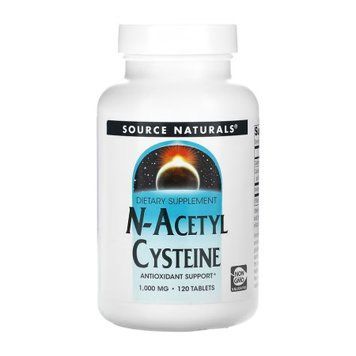 N-Acetyl Cysteine 1000mg - 120 tabs (До 04.26) 2023-10-7818 фото