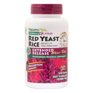 Natures Plus Herbal Actives Red Yeast Rice 600 mg, 120 міні таблеток CN11833 фото
