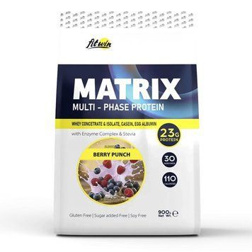 FitWin Matrix Multi-Phase Protein, 900 грамм - Ягодный пунш CN14876-10 фото