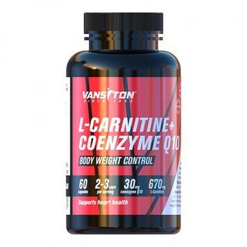 Vansiton L-Carnitine + Coenzyme Q10, 60 капсул CN10444 фото