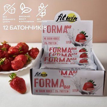 FitWin Forma Bar, 12x60 грамм - Клубника CN14866-1 фото