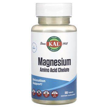 KAL Magnesium Chelate, 100 таблеток CN16521 фото