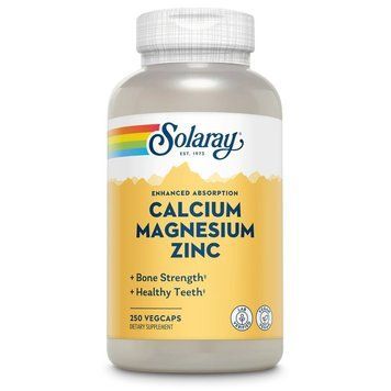 Solaray Calcium Magnesium Zinc, 250 вегакапсул CN6245 фото