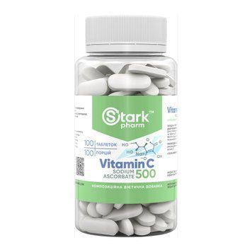 Stark Vitamin C Sodium Ascorbate 500mg - 100 tabs 2023-10-5821 фото