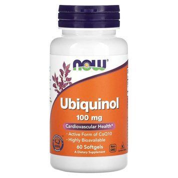 NOW Ubiquinol 100 mg, 60 капсул CN12290 фото