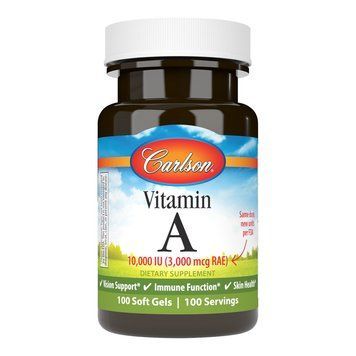 Carlson Labs Vitamin A 10000 IU, 100 капсул CN11487 фото