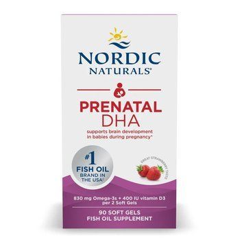 Nordic Naturals Prenatal DHA, 90 капсул - Клубника CN6921-2 фото