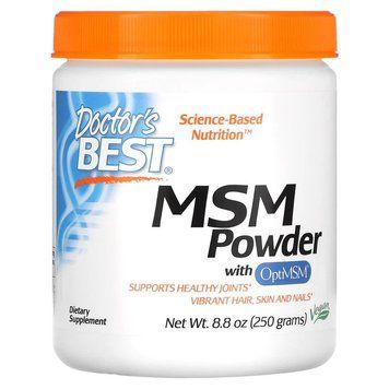 Doctor's Best MSM Powder with OptiMSM, 250 грам CN13787 фото