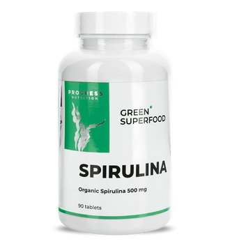 Progress Nutrition Spirulina 500 mg, 90 таблеток CN16423 фото