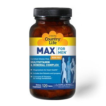 Country Life Max for Men, 120 таблеток CN5280 фото