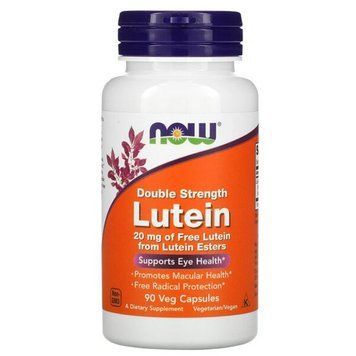 NOW Lutein 20 mg, 90 вегакапсул CN11530 фото