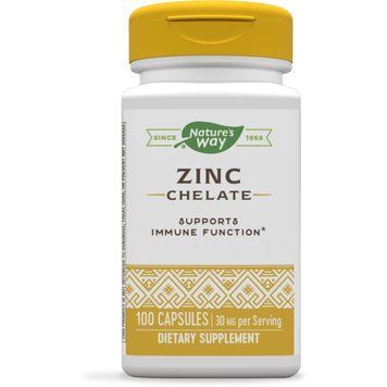 Nature's Way Zinc Chelate, 100 капсул CN10763 фото
