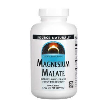 Magnesium Malate 1250 mg - 180 tabs 2023-10-2678 фото