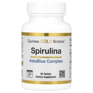 California Gold Nutrition Spirulina, 60 таблеток CN17162 фото