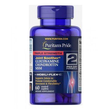 Glucosamine Chondroitin MSM Triple Strength - 60 caplets 100-56-8005462-20 фото