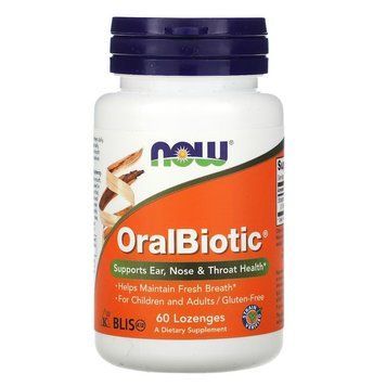 NOW OralBiotic, 60 леденцов CN11556 фото