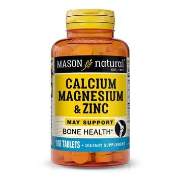 Mason Natural Calcium Magnesium & Zinc, 100 таблеток CN11264 фото