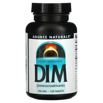 Source Naturals DIM (Diindolylmethane) 100 mg, 120 таблеток CN13634 фото