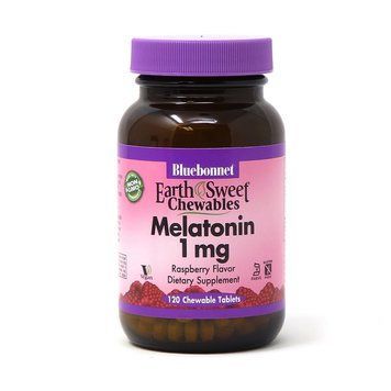 Bluebonnet Nutrition Earth Sweet Chewables Melatonin 1 mg, 120 жевательных таблеток CN5110 фото