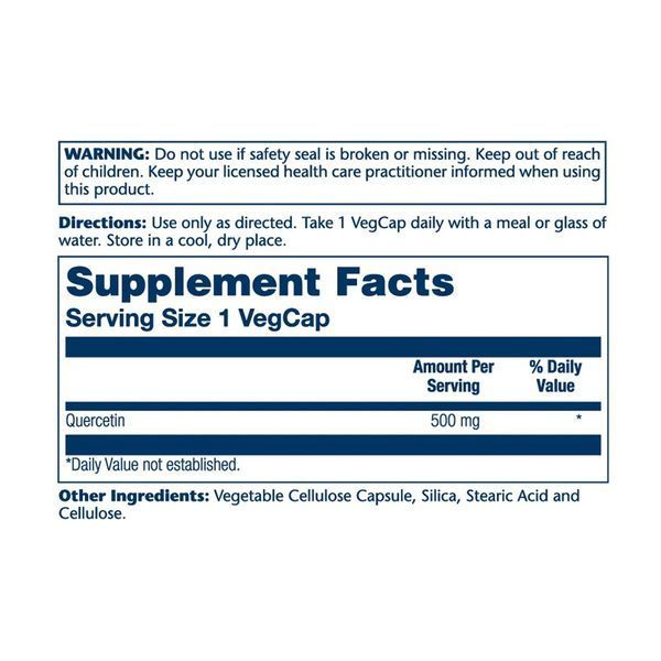 Quercetin 500mg - 90 vcaps 2023-10-6001 фото