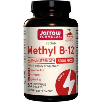 Jarrow Formulas Vegan Methyl B-12 5000 mcg, 60 жевательных таблеток - Вишня CN8219-1 фото