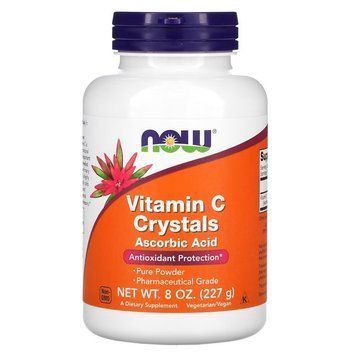 NOW Vitamin C Crystals, 227 грамм CN12458 фото