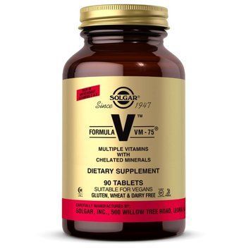 Solgar Formula V VM-75, 90 таблеток CN6119 фото