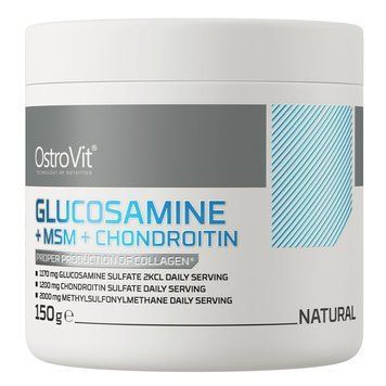 OstroVit Glucosamine+MSM+Chondroitin, 150 грам - Натуральний CN15295-1 фото