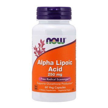 NOW Alpha Lipoic Acid 250 mg, 60 вегакапсул CN4417 фото