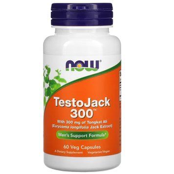 NOW Testo Jack 300, 60 вегакапсул CN4266 фото
