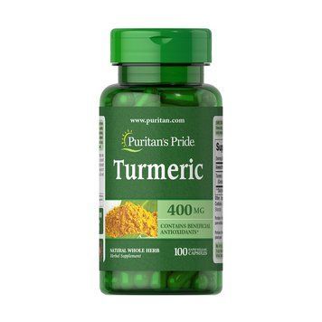 Puritan's Pride Turmeric 400 mg, 100 капсул CN13138 фото