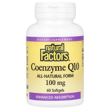 Natural Factors Coenzyme Q10 100 mg, 60 капсул CN17121 фото