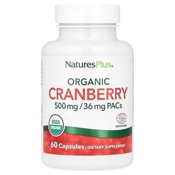 Natures Plus Organic Cranberry 500 mg, 60 капсул CN17271 фото