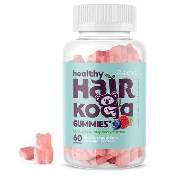 OstroVit Healthy Hair Koala, 60 желейок CN6330 фото