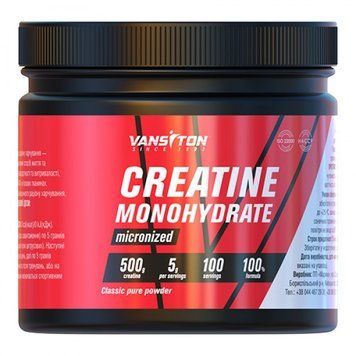 Vansiton Creatine Monohydrate, 500 грам CN10423 фото