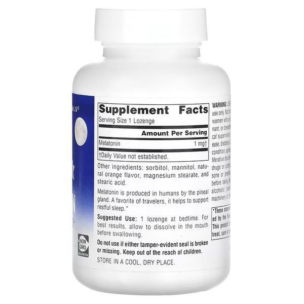 Source Naturals Sleep Science Melatonin 1 mg, 100 леденцов - Мята CN12532-2 фото