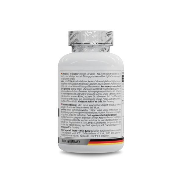 MST Nutrition Alpha Lipoic Acid, 120 капсул CN16563 фото