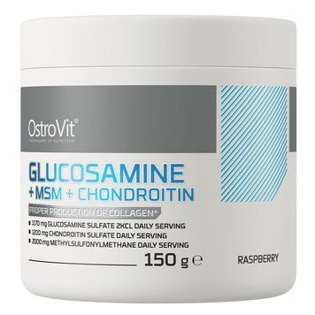 OstroVit Glucosamine+MSM+Chondroitin, 150 грам - Малина CN15295-2 фото