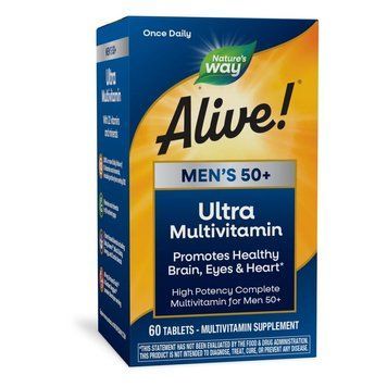Nature's Way Alive! Once Daily Men's 50+ Ultra Potency, 60 таблеток CN12293 фото