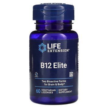 Life Extension Vitamin B12 Elite, 60 пастилок CN16482 фото