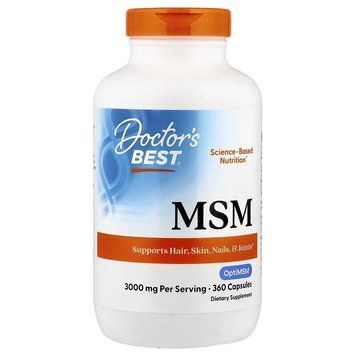 Doctor's Best MSM with OptiMSM, 360 капсул CN16856 фото