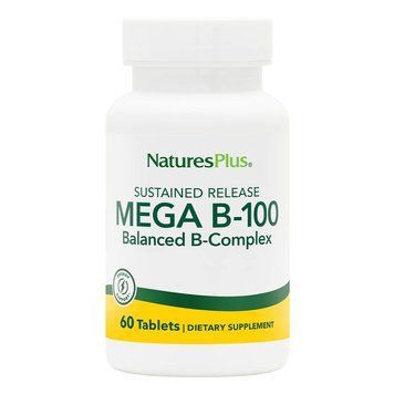 Natures Plus Mega B-100, 60 таблеток CN11899 фото