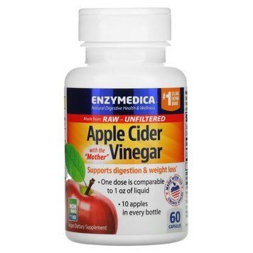 Enzymedica Apple Cider Vinegar, 60 капсул CN15532 фото